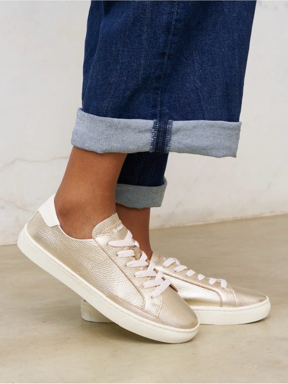 Soludos - The Ibiza Classic Sneaker, Platinum, size 6